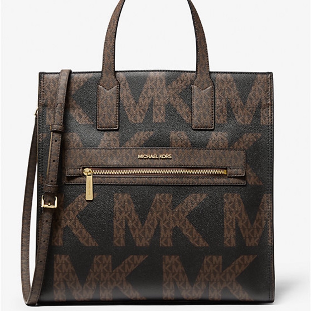 Michael Kors Kenly large graphic tote bag
